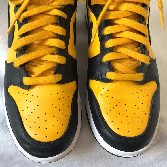 Nike Dunk High Retro Goldenrod Black Yellow DD1399-700 Men’s Sz 9.5 - Picture 4 of 16